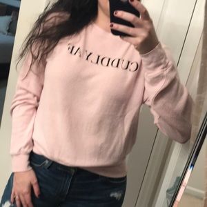 Wildfox graphic crew sweater